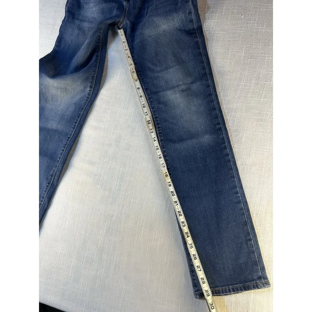 Old Navy Skinny Jeans Boys Size 16 Distressed Adjustable Waist Light Wash‎ Denim